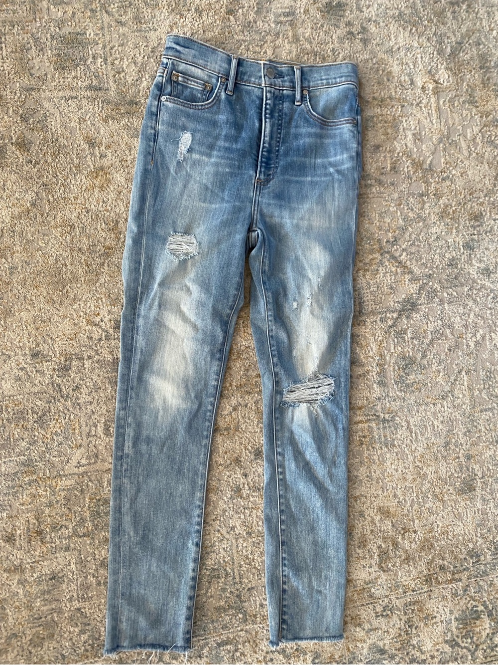 Denim Forum Lola Light Blue High-Rise Cropped Skinny Jeans